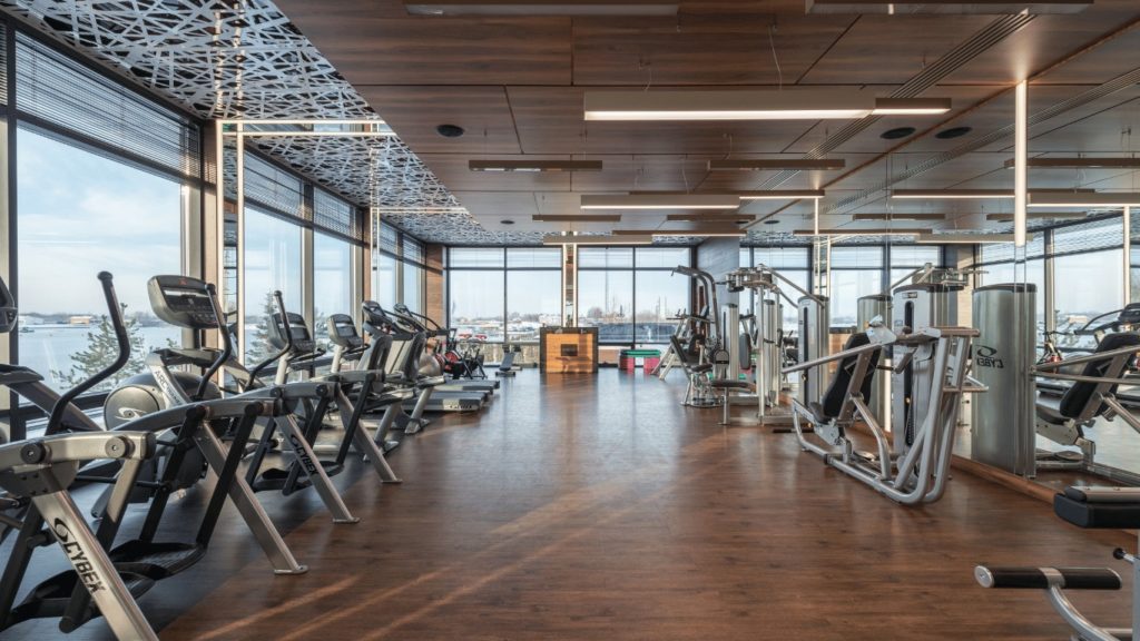 health and fitness center audio video system installation